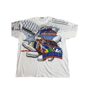 Rare Vintage 2003 Magic Mile New Hampshire NASCAR Race Shirt L All Over Print